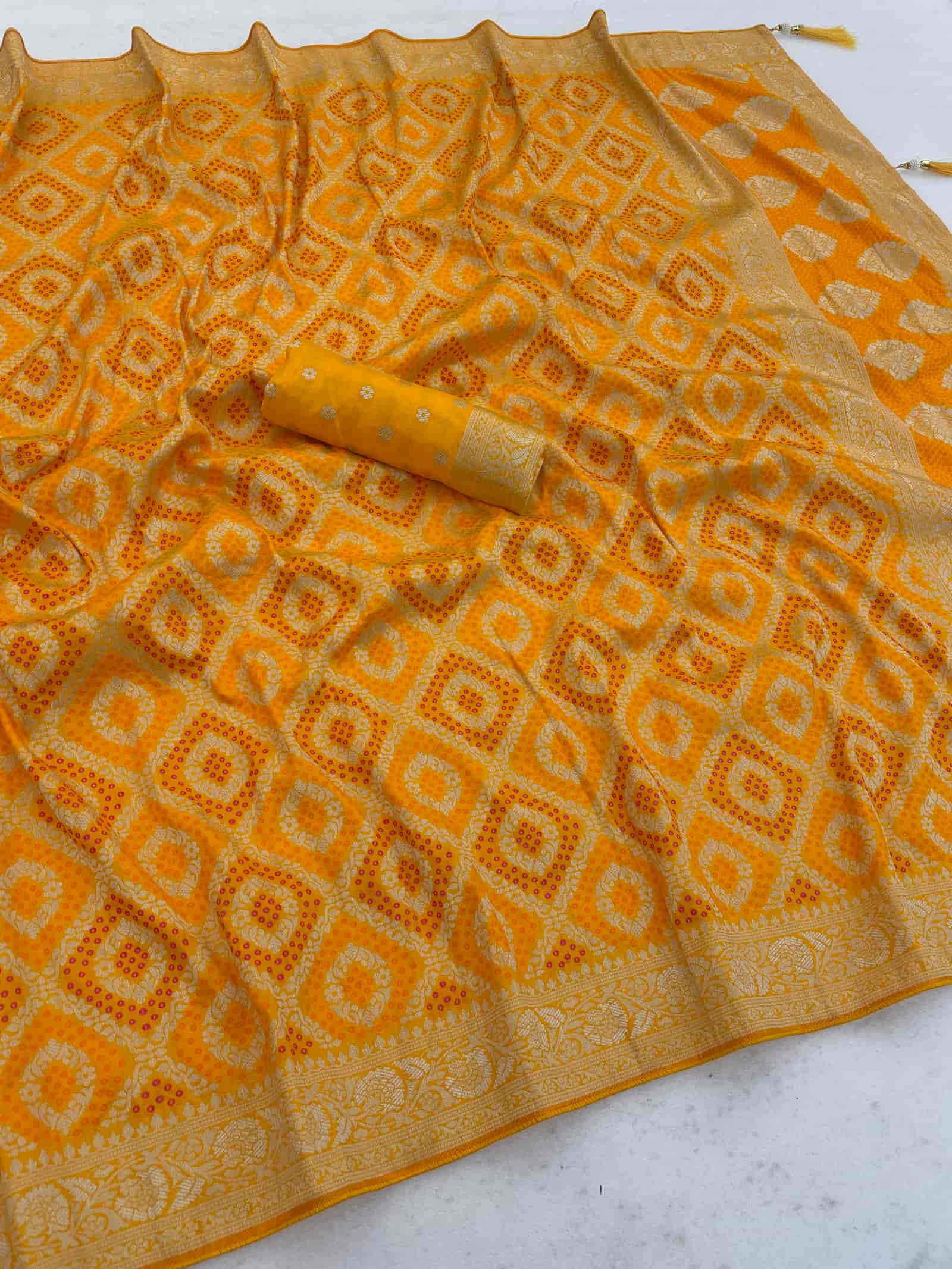 Nylon Dola Silk Wedding Saree for Women | Zari Weaving Jacquard Border | Piping Border